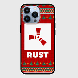 Чехол для iPhone 13 Pro Rust new year, цвет: 3D-черный