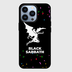 Чехол для iPhone 13 Pro Black Sabbath конфети, цвет: 3D-черный