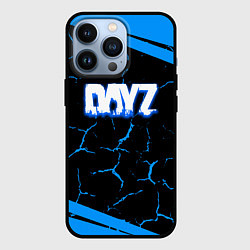 Чехол для iPhone 13 Pro Dayz полосы трещины лого, цвет: 3D-черный