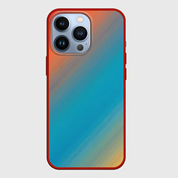 Чехол iPhone 13 Pro Сине-оранжевый градиент
