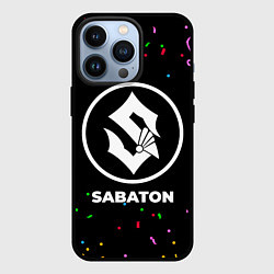 Чехол для iPhone 13 Pro Sabaton конфети, цвет: 3D-черный