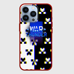 Чехол iPhone 13 Pro Warthunder x minecraft