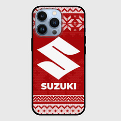 Чехол для iPhone 13 Pro Новогодний Suzuki, цвет: 3D-черный