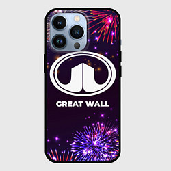 Чехол для iPhone 13 Pro Праздничный Great Wall, цвет: 3D-черный