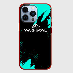 Чехол iPhone 13 Pro Warframe краски голубые