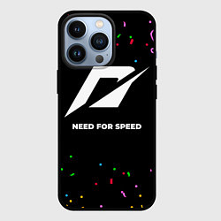 Чехол для iPhone 13 Pro Need for Speed конфети, цвет: 3D-черный