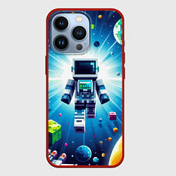Чехол iPhone 13 Pro Minecraft - an astronaut in outer space