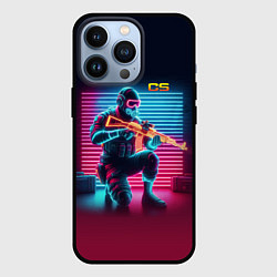 Чехол iPhone 13 Pro Counter Strike - neon glow fantasy