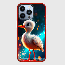 Чехол для iPhone 13 Pro Аистенок, цвет: 3D-красный