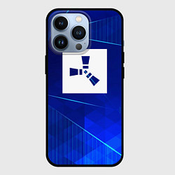 Чехол для iPhone 13 Pro Rust blue poly, цвет: 3D-черный