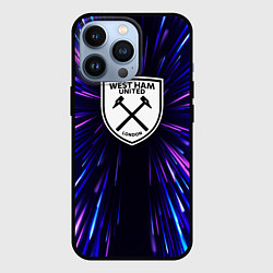 Чехол для iPhone 13 Pro West Ham neon energy, цвет: 3D-черный