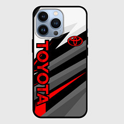 Чехол iPhone 13 Pro Toyota - белый и красный