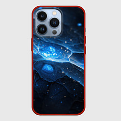 Чехол iPhone 13 Pro Объемная синяя текстура