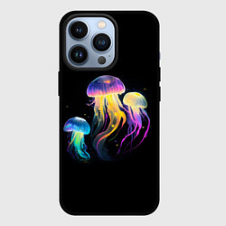 Чехол для iPhone 13 Pro Танец трёх медуз, цвет: 3D-черный