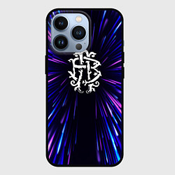 Чехол для iPhone 13 Pro Nickelback neon energy, цвет: 3D-черный