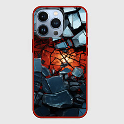 Чехол iPhone 13 Pro Разбиты камни в текстуре