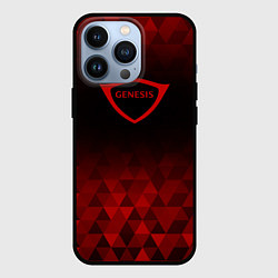 Чехол для iPhone 13 Pro Genesis red poly, цвет: 3D-черный