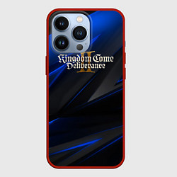 Чехол для iPhone 13 Pro Kingdom Come Deliverance 2 black blue, цвет: 3D-красный