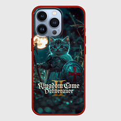 Чехол для iPhone 13 Pro Kingdom Come Deliverance 2 котенок рыцарь, цвет: 3D-красный