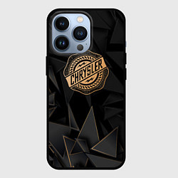 Чехол для iPhone 13 Pro Chrysler golden poly, цвет: 3D-черный