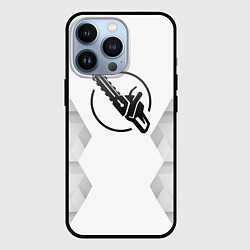 Чехол для iPhone 13 Pro Chainsaw Man white poly, цвет: 3D-черный