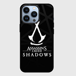 Чехол для iPhone 13 Pro Assassins creed shadows - монохромный, цвет: 3D-черный