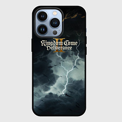 Чехол для iPhone 13 Pro Kingdom Come Deliverance 2 логотип игры, цвет: 3D-черный