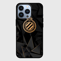 Чехол для iPhone 13 Pro Club Brugge golden poly, цвет: 3D-черный