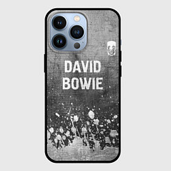 Чехол для iPhone 13 Pro David Bowie - grey gradient посередине, цвет: 3D-черный