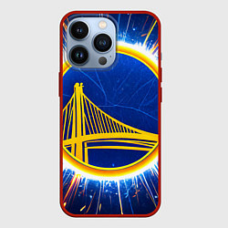 Чехол для iPhone 13 Pro Голден Стэйт Уорриорз логотип, цвет: 3D-красный