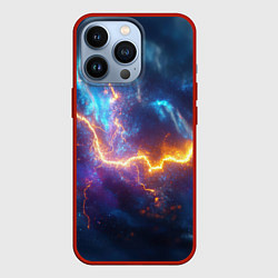 Чехол iPhone 13 Pro Космическая молния текстура