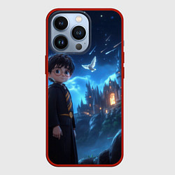Чехол для iPhone 13 Pro Гарри Поттер маленький волшебник, цвет: 3D-красный