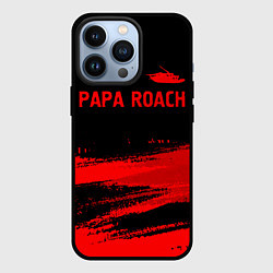 Чехол для iPhone 13 Pro Papa Roach - red gradient посередине, цвет: 3D-черный