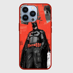 Чехол iPhone 13 Pro Бэтмен граффити на стене