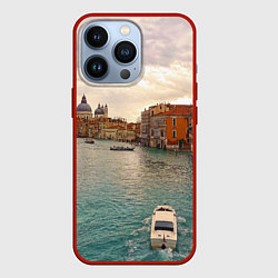 Чехол для iPhone 13 Pro Гранд-канал Венеции - городской пейзаж, цвет: 3D-красный