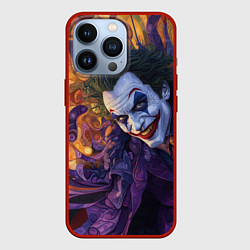 Чехол для iPhone 13 Pro Джокер психоделика, цвет: 3D-красный