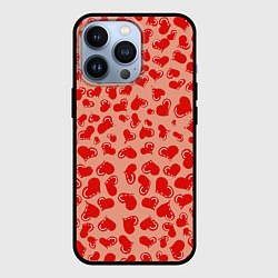 Чехол iPhone 13 Pro Сердца любви