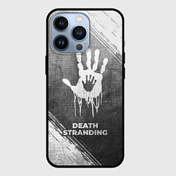 Чехол для iPhone 13 Pro Death Stranding - grey gradient, цвет: 3D-черный