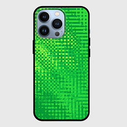 Чехол для iPhone 13 Pro Сочный зелёный абстрактный, цвет: 3D-черный