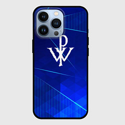 Чехол для iPhone 13 Pro Powerwolf blue poly, цвет: 3D-черный