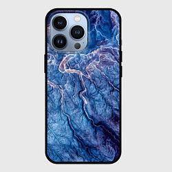 Чехол для iPhone 13 Pro Мраморный узор, цвет: 3D-черный