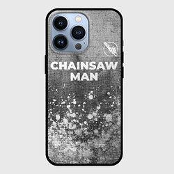 Чехол для iPhone 13 Pro Chainsaw Man - grey gradient посередине, цвет: 3D-черный