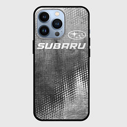 Чехол для iPhone 13 Pro Subaru - grey gradient посередине, цвет: 3D-черный