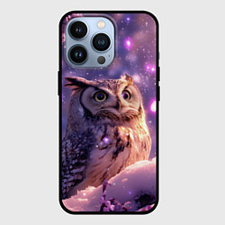 Чехол для iPhone 13 Pro Большая мудрая сова, цвет: 3D-черный
