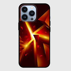 Чехол для iPhone 13 Pro Трехмерный взрыв неоновых плит абстракция, цвет: 3D-черный
