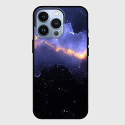 Чехол iPhone 13 Pro Молния в фиолетовом небе текстура