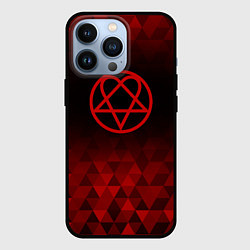 Чехол для iPhone 13 Pro HIM red poly, цвет: 3D-черный