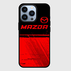 Чехол для iPhone 13 Pro Mazda - red gradient посередине, цвет: 3D-черный