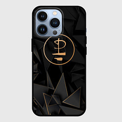 Чехол для iPhone 13 Pro Pink Floyd golden poly, цвет: 3D-черный