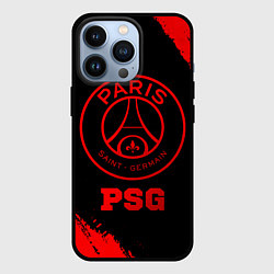 Чехол для iPhone 13 Pro PSG - red gradient, цвет: 3D-черный
